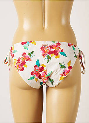 Chiloți de baie imprimeu floral bikini alb BANANA MOON femeie