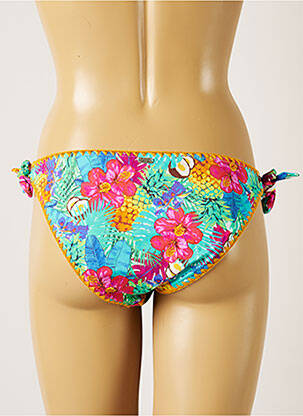 Chiloți de baie imprimeu floral bikini verde BANANA MOON femeie