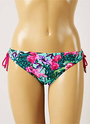 Chiloți de baie imprimeu tie and dye bikini verde BANANA MOON femeie