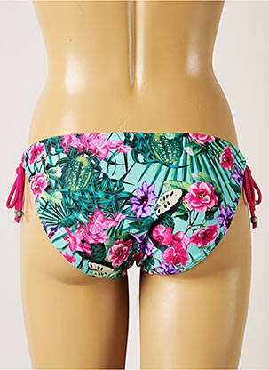Chiloți de baie imprimeu tie and dye bikini verde BANANA MOON femeie