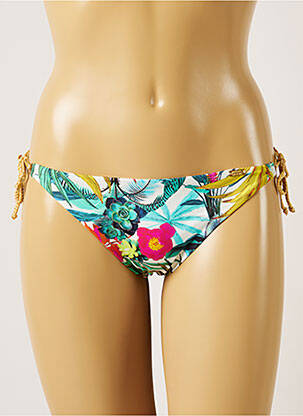 Chiloți de baie imprimeu floral bikini albastru BANANA MOON femeie