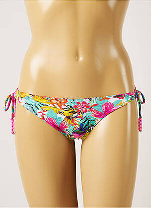 Chiloți de baie imprimeu floral bikini roz BANANA MOON femeie