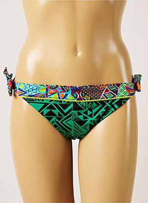 Chiloți de baie reversibil bikini verde BANANA MOON femeie
