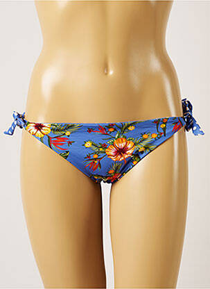 Chiloți de baie imprimeu floral bikini albastru BANANA MOON femeie