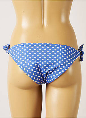 Chiloți de baie imprimeu floral bikini albastru BANANA MOON femeie