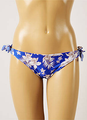 Chiloți de baie imprimeu floral bikini albastru BANANA MOON femeie