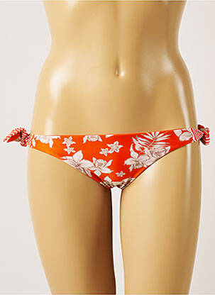 Chiloți de baie imprimeu floral bikini portocalie BANANA MOON femeie