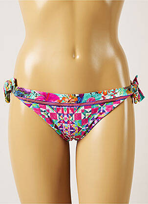 Chiloți de baie reversibil bikini albastru BANANA MOON femeie