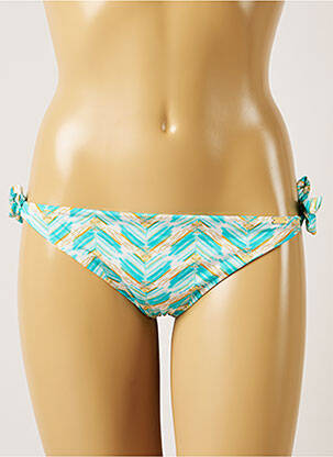 Chiloți de baie reversibil bikini albastru BANANA MOON femeie