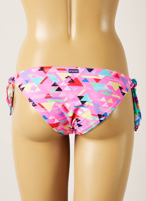 Chiloți de baie țesătură satinată bikini roz BANANA MOON femme