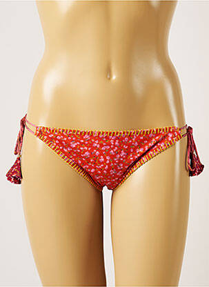 Chiloți de baie imprimeu floral bikini portocalie BANANA MOON femeie