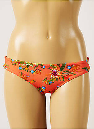 Chiloți de baie imprimeu floral bikini portocalie BANANA MOON femeie