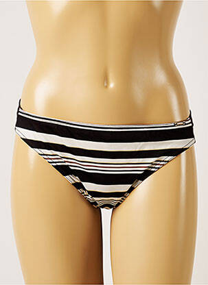 Chiloți de baie microfibre bikini negru LIVIA femeie