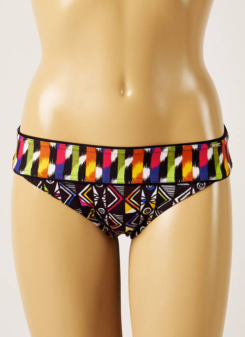 Chiloți de baie țesătură satinată chiloți negru LIVIA femme