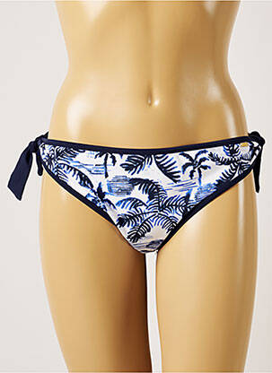 Chiloți de baie imprimeu tie and dye bikini albastru LIVIA femeie