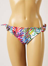 Chiloți de baie imprimeu tie and dye bikini alb LIVIA femeie