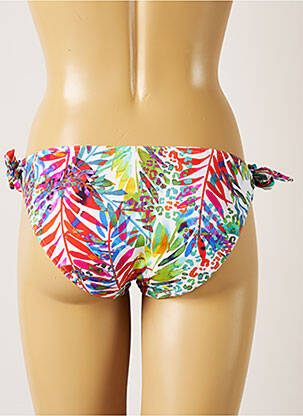 Chiloți de baie imprimeu tie and dye bikini alb LIVIA femeie