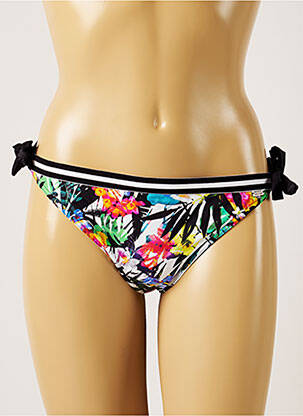 Chiloți de baie imprimeu tie and dye bikini negru BANANA MOON femeie