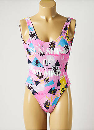 Costum de baie dintr-o singură piesă roz SWEET PANTS femeie