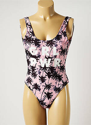 Costum de baie dintr-o singură piesă roz SWEET PANTS femeie