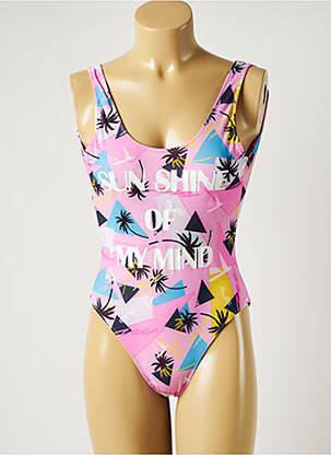 Costum de baie dintr-o singură piesă roz SWEET PANTS femeie