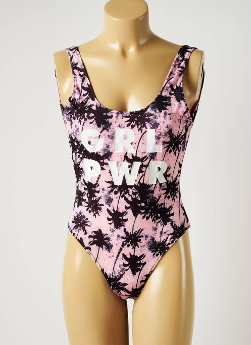 Costum de baie dintr-o singură piesă roz SWEET PANTS femeie