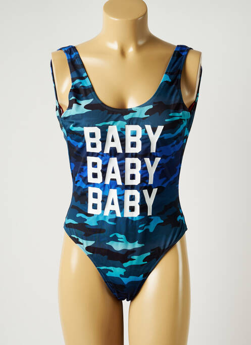 Costum de baie dintr-o singură piesă albastru SWEET PANTS femeie