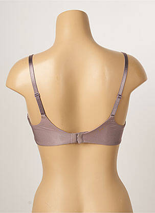Sutien efect material satinat sutien balconet cu decolteu înalt violet FEMILET femeie