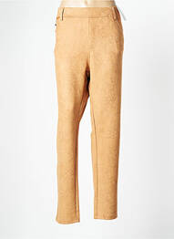 Jegging țesătură suedină mărime normală bej S.QUISE femme