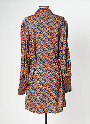 Rochie scurtă mâneci lungi mâneci lungi albastru SEMIOLOGY femme