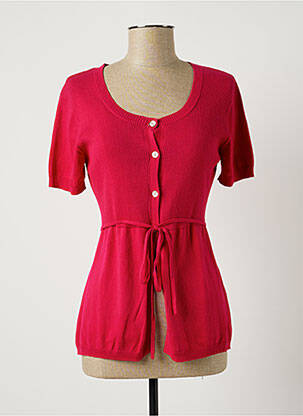 Vestă cu mâneci scurte roz FINETTE femeie