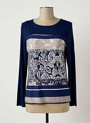 Tricou albastru QUATRE VINGT JOURS femeie