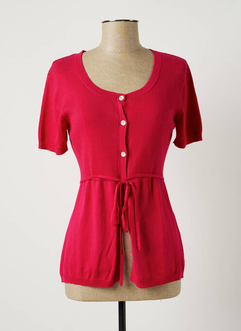 Vestă cu mâneci scurte roz FINETTE femeie