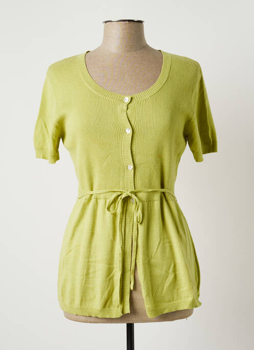 Vestă cu mâneci scurte verde FINETTE femeie