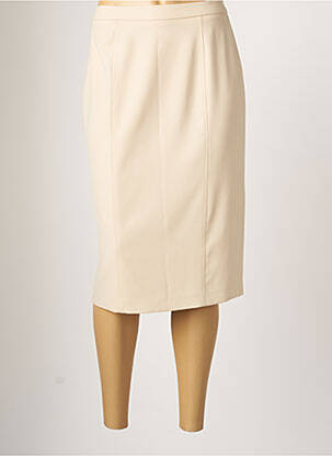 Fustă midi bej SYM femeie