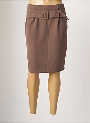 Fustă midi maro PAZ TORRAS femeie