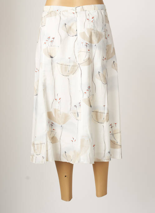 Fustă midi alb CHRISTIAN MARRY femeie