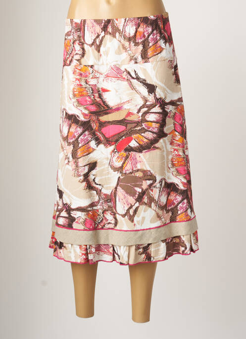 Fustă midi talie înaltă bej RODAM femme