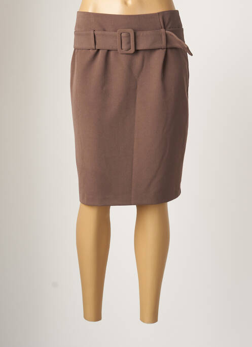 Fustă midi maro PAZ TORRAS femeie
