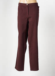 Pantalon drept elasticitate mărime normală maro #144894 femme