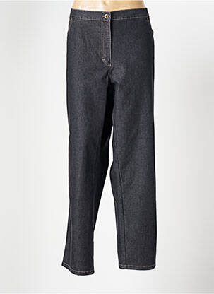 Pantalon drept talie elastică mărime normală albastru RICHY femeie