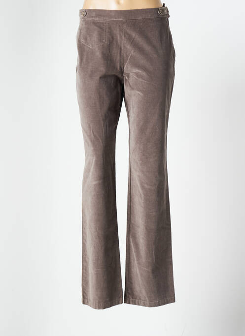 Pantalon drept maro BLEU DE SYM femeie
