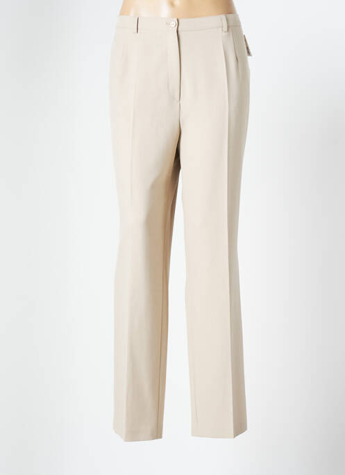 Pantalon drept bej FASHION COLLECTION femeie