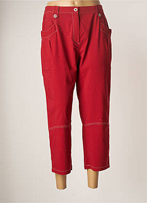 Pantalon trei sferturi roșu TELMAIL femeie