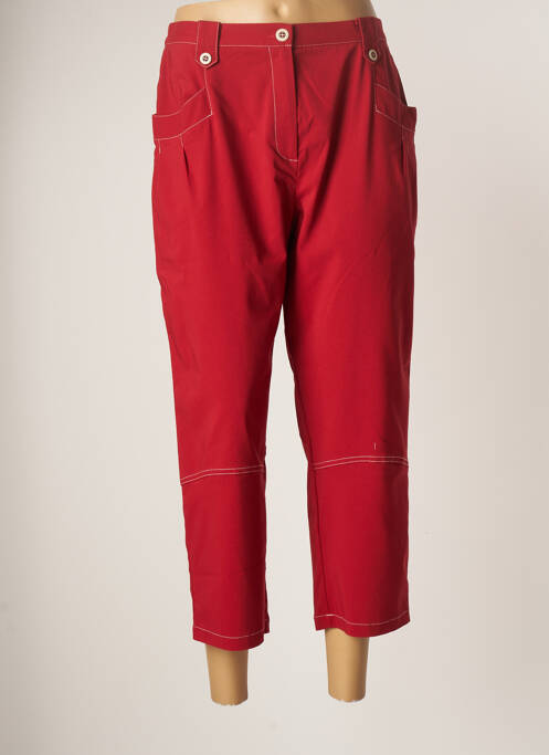 Pantalon trei sferturi roșu TELMAIL femeie