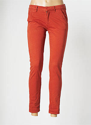 Pantalon chino talie joasă talie joasă portocalie REIKO femeie