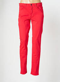 Pantalon slim elasticitate mărime normală roșu COUTURIST femme