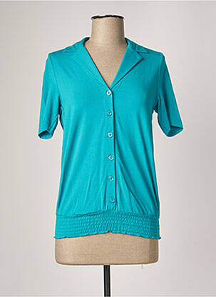 Tricou elasticitate mâneci scurte albastru BAKERY LADIES femeie