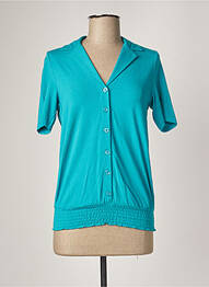Tricou elasticitate mâneci scurte albastru BAKERY LADIES femeie