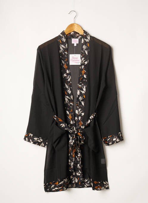 Halat de casă negru ROSE POMME femeie